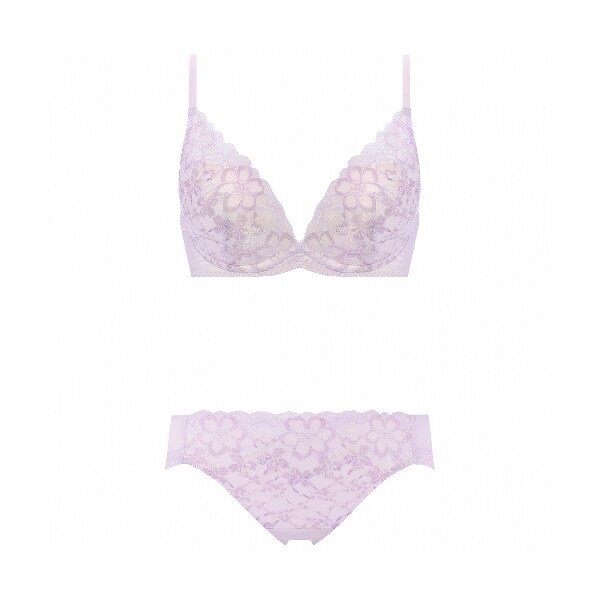 チャーミングラマー ブラ＆ショーツセット ラインアートステッチ 1410