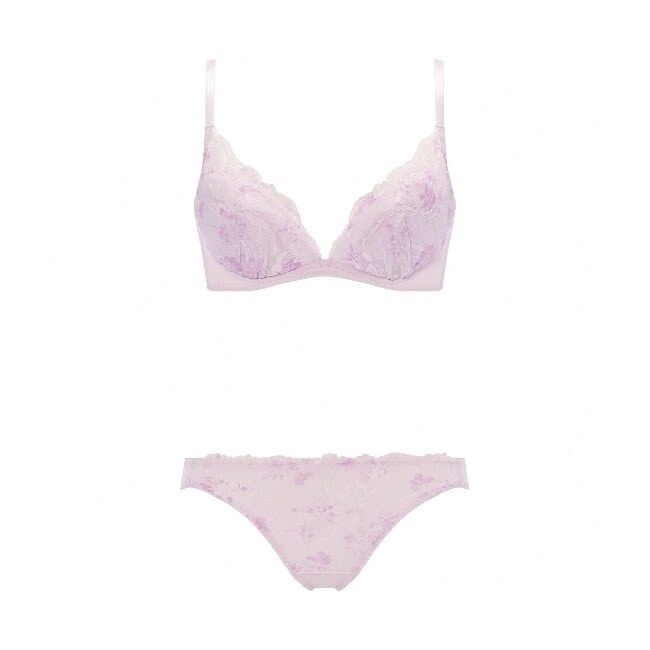 ホワイト コルセットスタイル ブラジャー セット　ブライダル アモスタイル バイ トリンプ AMOSTYLE BY Triumph 寄せブラ ブラ