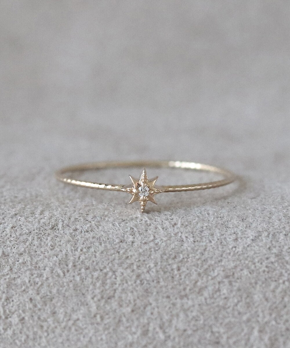 【新品】NOIR DE POUPEE regalinoリング K10 YG 9号 新品】NOIR DE POUPEE regalinoリング K10 YG 9号