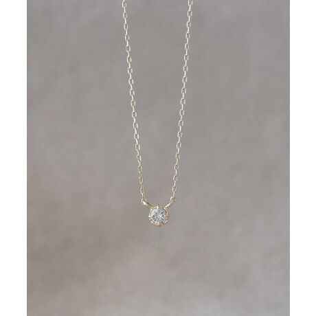 K10 regalino 1粒ダイヤモンド（0.06ct） ネックレス | ノワール ド 