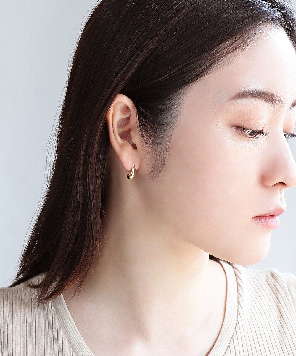 Noir de pupee k10 pierce フープ ノアールドプーペ　片耳 Noir de pupee k10 pierce フープ ノアールドプーペ片耳