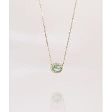 elle meme K10 ミントカイヤナイト ネックレス