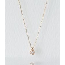 Fri K10 一粒ダイヤモンド ネックレス