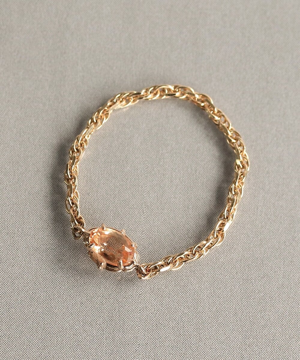 elle meme K10 ブラウンダイヤモンド スイング リング | ノワール ド