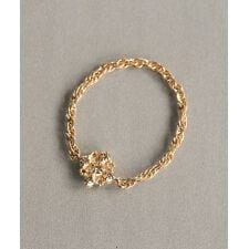 K10 le bois スクエア透かしダイヤモンド　チェーンリング