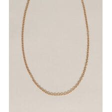 silver925 きざみ小豆チェーンネックレス