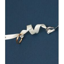 ノワール ド プーペ(NOIR DE POUPEE)のTwo as one ホワイトトパーズリング