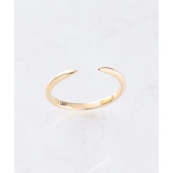 美品★K10 YG NOIR DE POUPEEフォークリング 指輪 K10 オープン フォークリング | ノワール ド プーペ(NOIR DE POUPEE