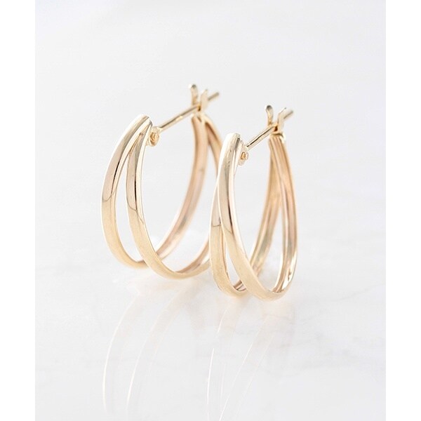 K10 2連 フープピアス | ノワール ド プーペ(NOIR DE POUPEE