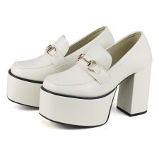 ★厚底スクエアビットローファー★1635