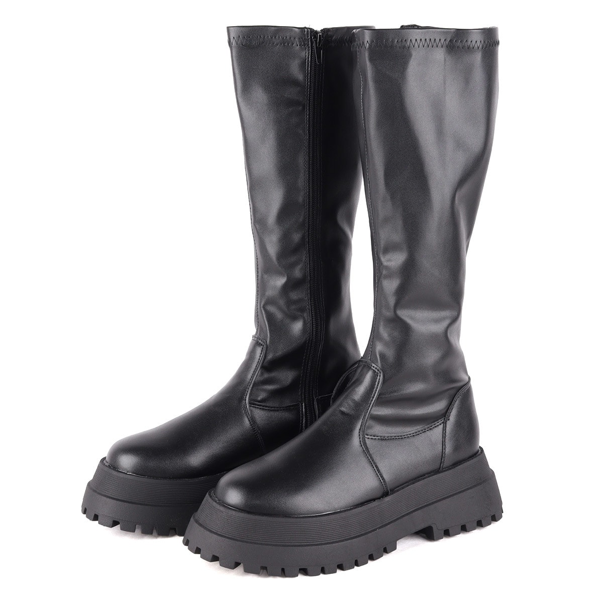 ★厚底ストレッチロングブーツ★1668