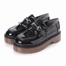 ★マニッシュ♪　厚底ソールフリンジビットローファー★1522