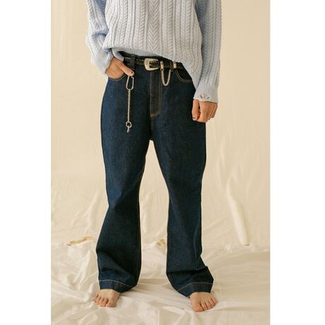 monkey time＞ DENIM WIDE BOOTCUT／ブーツ 