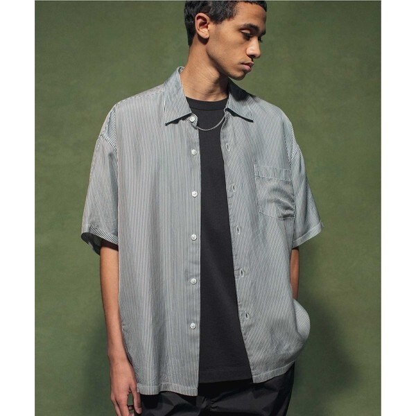 monkey time＞ WASHER CUPRA STRIPE SHORT SLEEVE SHI | モンキー