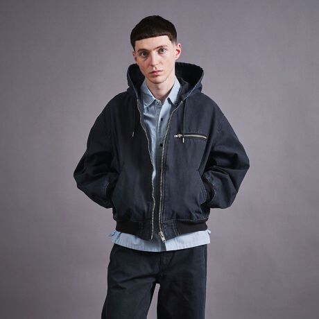 monkey time別注 和らぎ パープルレーベル マウンテンパーカ ベージュ S 