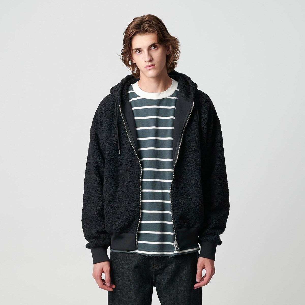 モンキータイム（monkey time）/ボアフリース フルジップ フーディー ボアフリース フルジップ フーディー | モンキータイム(monkey time