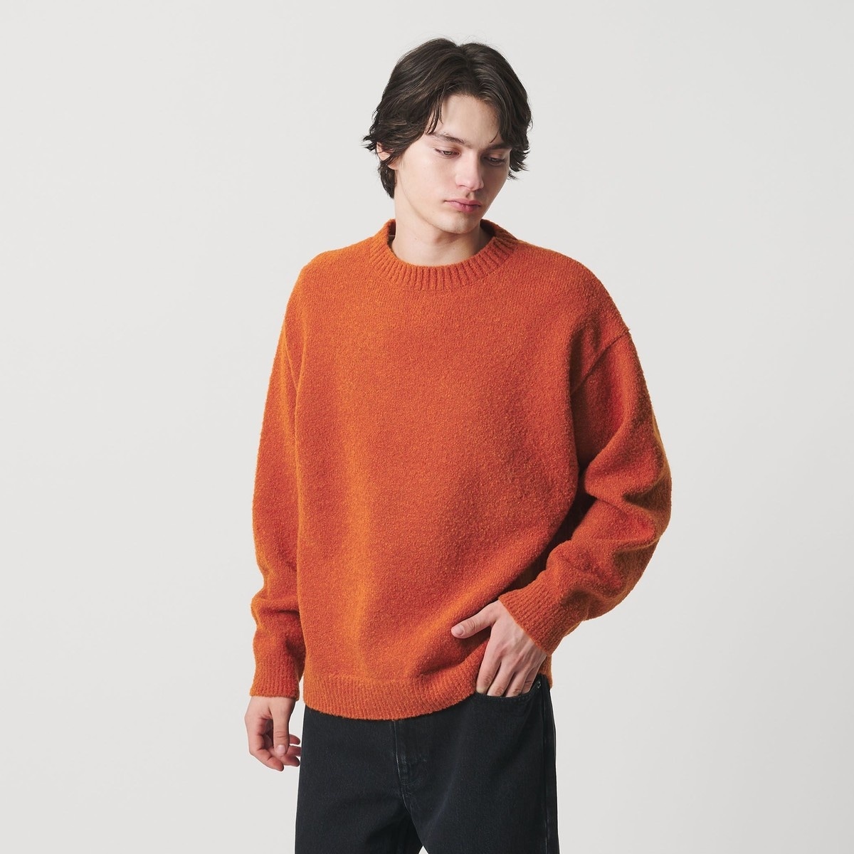 【美品】monkey time ジャカード ブラッシュド モヘヤ カーディガン MONKEY TIME（モンキータイム）の「＜monkey time＞ ジャカード