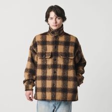 オンブレチェック フリースメルトン CPOジャケット