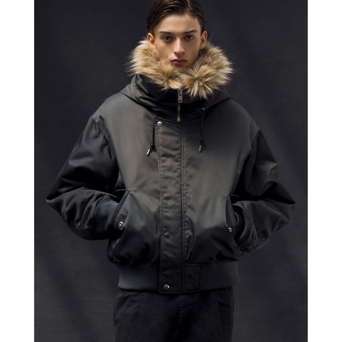 monkey time＞ フェイク ムートン B-3 ジャケット | モンキータイム