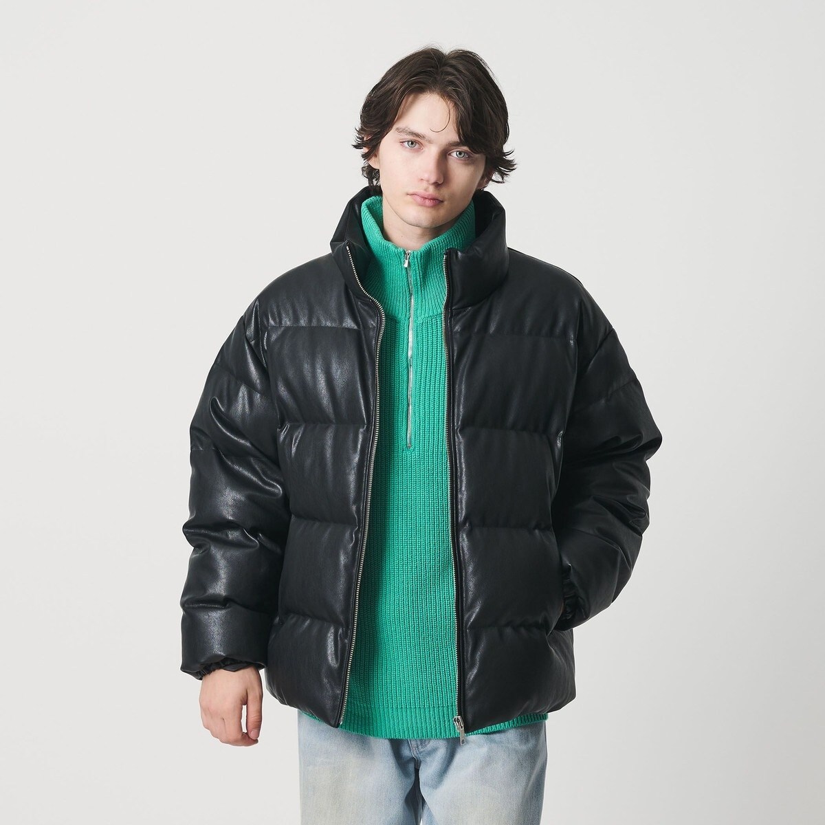 レザーライク ダウン ジャケット | モンキータイム(monkey time