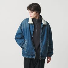 ボア デニム ジャケット