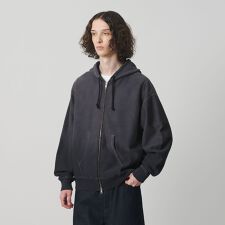 サンフェード フレンチテリー フルジップ フーディー