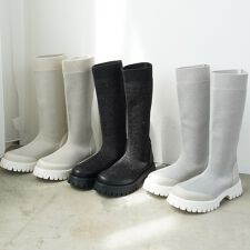 ルシーダ(Lucida)の【25秋冬新作】撥水/クラメニットソックスブーツ/Quasar