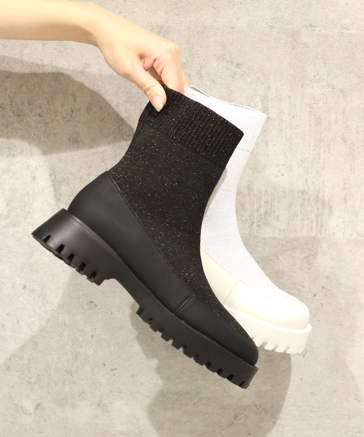 ルシーダ（Lucida）/【25秋冬新作】ラメニットソックスブーツ/Tiaki 25秋冬新作】ラメニットソックスブーツ/Tiaki | ルシーダ(Lucida