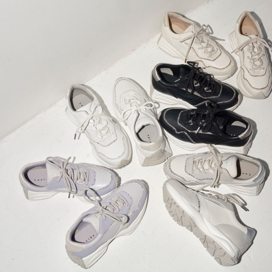 ルシーダ（Lucida）/【25秋冬新色】グリッターボリュームスニーカー/Phobos 25秋冬新色】グリッターボリュームスニーカー/Phobos | ルシーダ