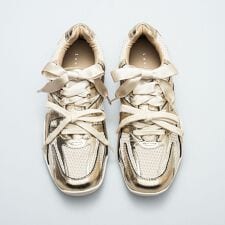 ルシーダ(Lucida)の【25秋冬新作】メタリックローヒールスニーカー/Fafnir