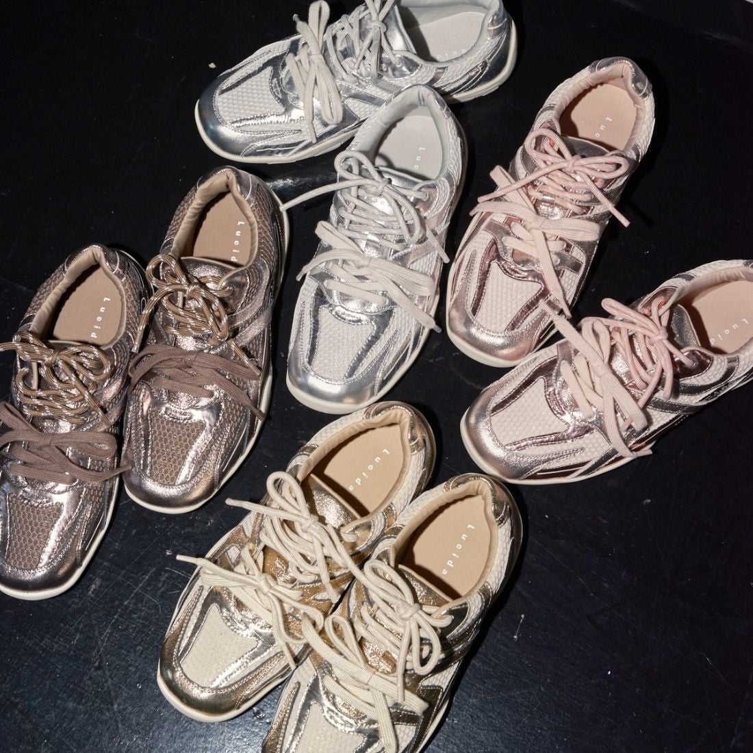 ルシーダ（Lucida）/【25秋冬新作】メタリックローヒールスニーカー/Fafnir 25秋冬新作】メタリックローヒールスニーカー/Fafnir | ルシーダ