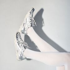 ルシーダ(Lucida)の【25秋冬新作】メタリックローヒールスニーカー/Fafnir