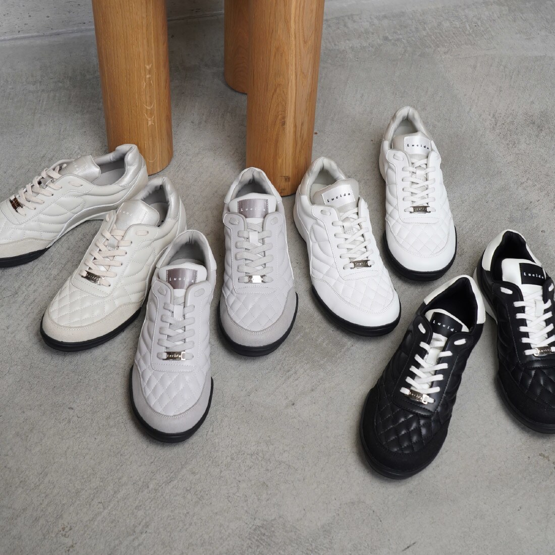 ルシーダ（Lucida）/【25秋冬新作】キルトレザースニーカー/Propus 25秋冬新作】キルトレザースニーカー/Propus | ルシーダ(Lucida