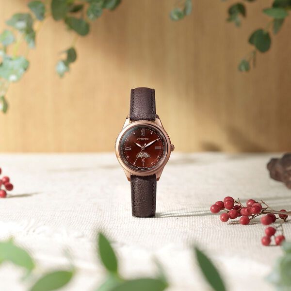 かわいいお仕事服革ベルト時計