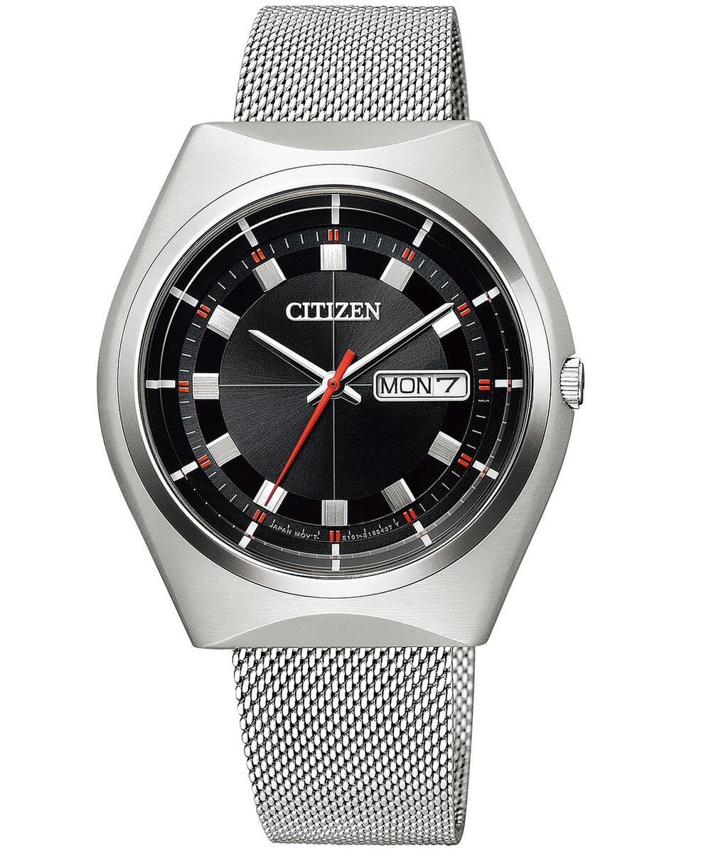シチズン CITIZEN 腕時計 メンズ BM8541-58E シチズン コレクション レコードレーベル プロトタイプ RECORD LABEL エコ・ドライブ（E101） ブラックxシルバー アナログ表示