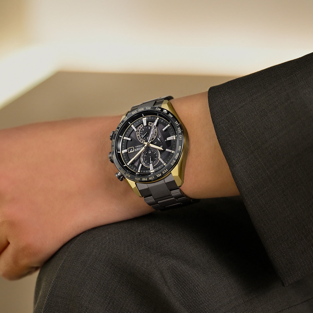 [�}���C]CITIZEN�V�`�Y�� ATTESA�yLIGHT in BLACK�zAT8384-58E/�A�e�b�T�iATTESA�j