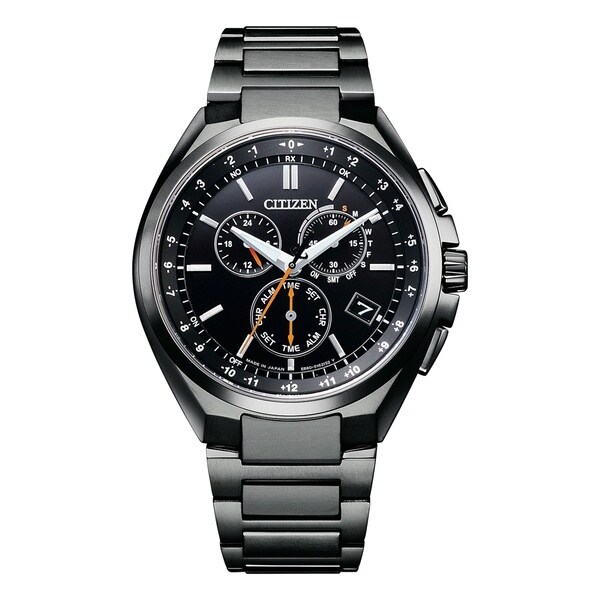 ☆美品☆シチズンアテッサ　CB5045-60E BKチタン【定価11万】 CITIZEN シチズン ダイレクトフライト ブラックチタンシリーズ