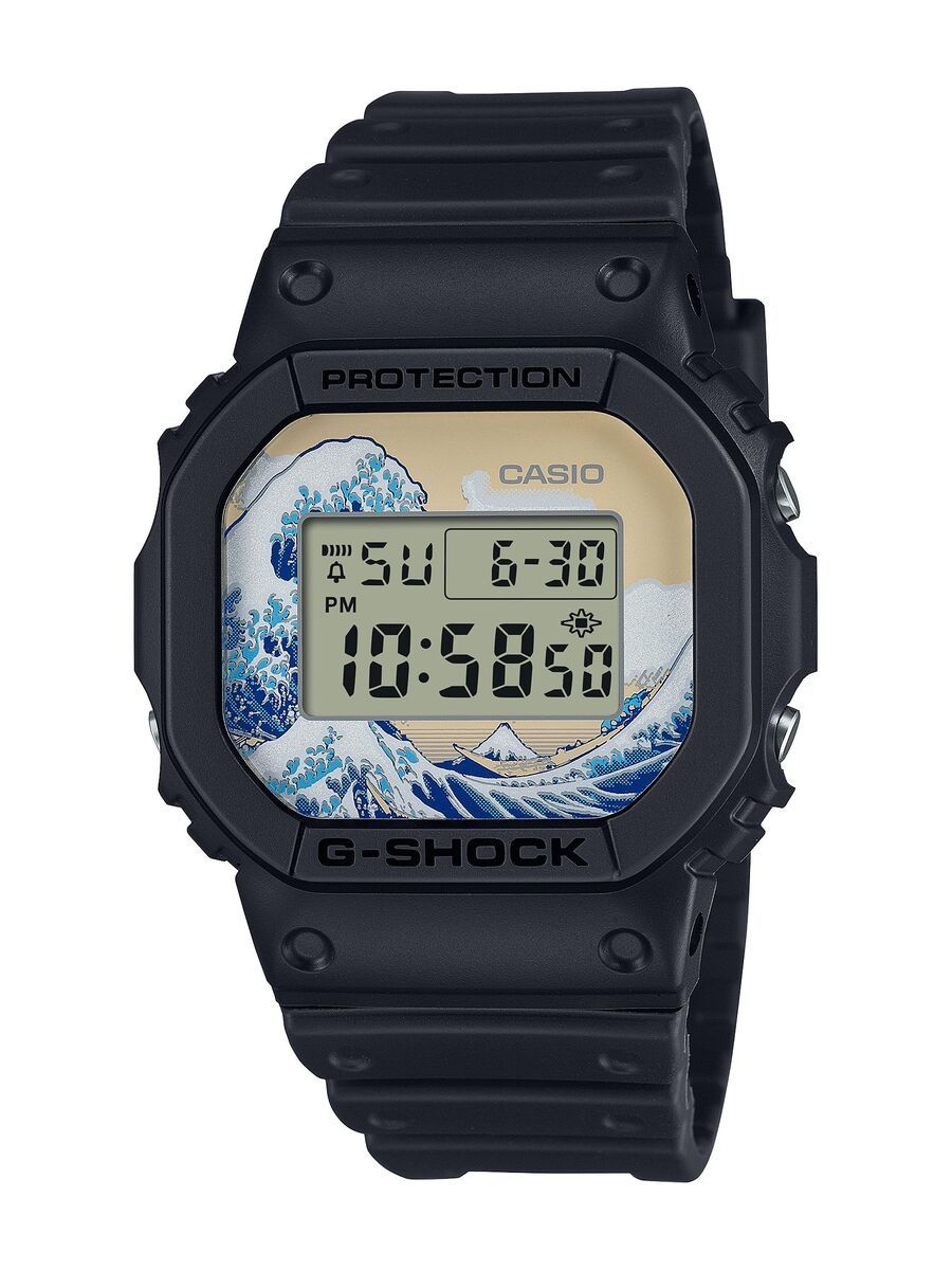 G-SHOCK 葛飾北斎「神奈川沖浪裏」【国内正規品】DW-5600KHK24-1JR