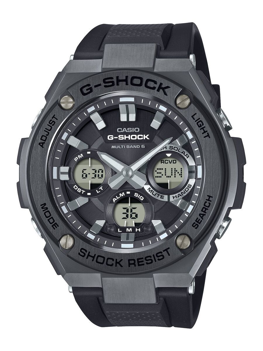 G-SHOCK G-STEEL GST-W110-1AJF ブラック G-SHOCK Gショック Gスチール G-STEEL 電波ソーラー アナデジ
