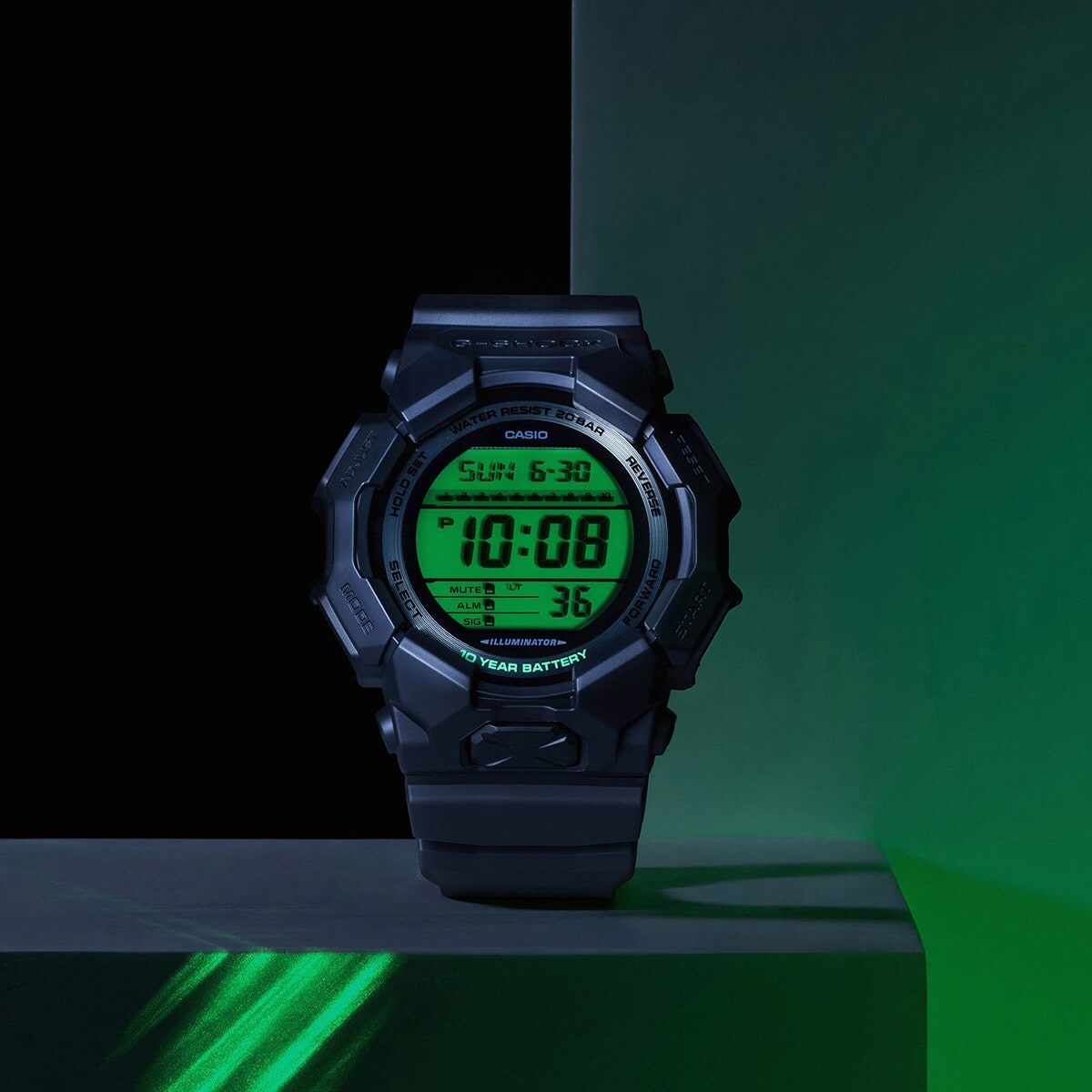 [�}���C]BLACK AND ELECTRO GREEN�y�������K�i�zGD-010BEG-1JF/�W�[�V���b�N�iG-SHOCK�j