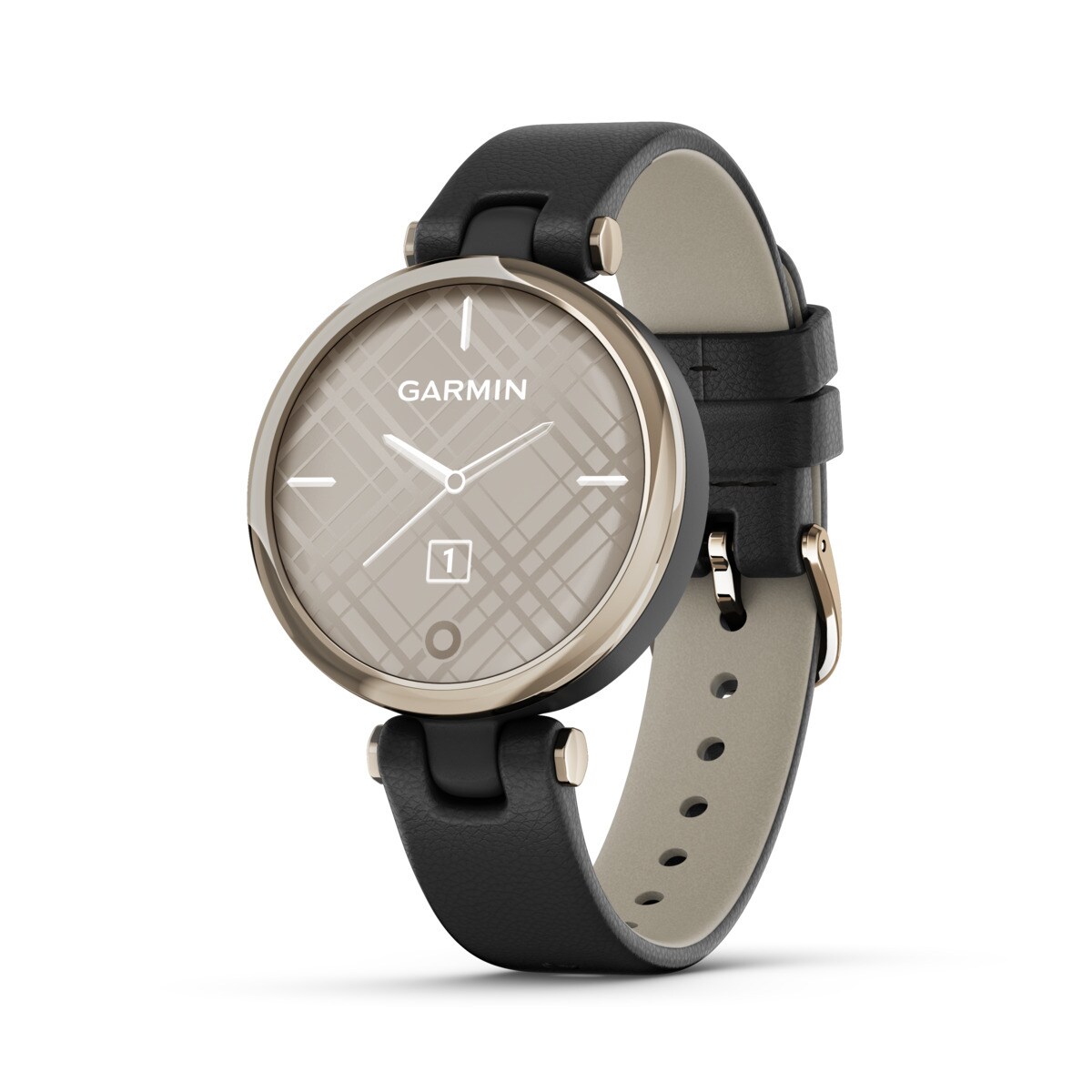【美品】GARMIN Lily Classic Black Lily Classic Black Leather/Cream Gold010-02384-E1 | ガーミン