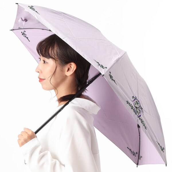 アナ スイ バラ 薔薇モチーフ柄 晴雨兼用パラソル傘 (クイックオープン