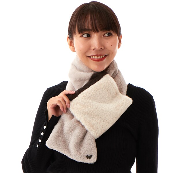herlipto twotone message scarf