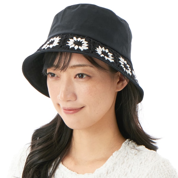 新品　ランバンオンブルー　帽子　リボン LANVIN en Bleu （ランバン オン ブルー）】リボンモチーフ