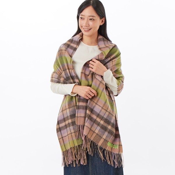 ANNA SUI（アナ スイ）】ウールチェックストール(WASH) | アナ スイ