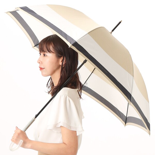 JILL STUART ジル スチュアート バイカラー柄 ジャンプ式耐風