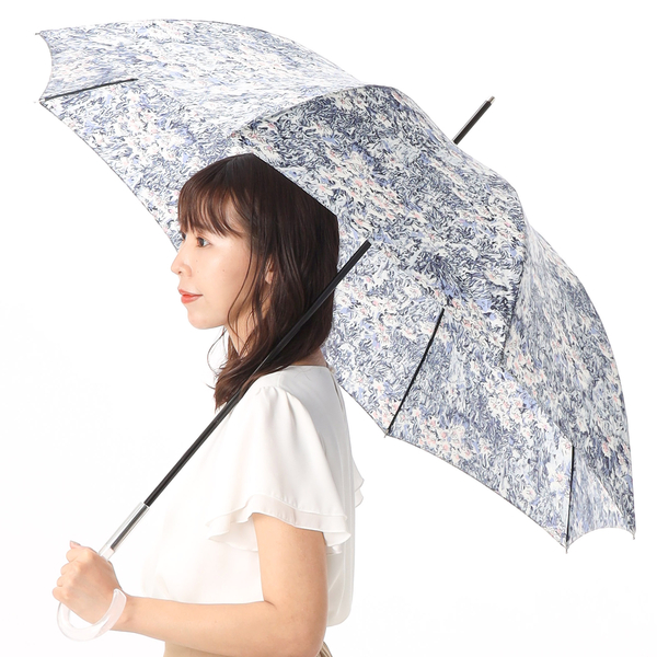 JILL STUART ジル スチュアート アブストラクトフラワー柄 雨傘（長傘