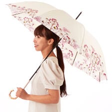 ジル スチュアート(JILL STUART)の【 JILL STUART】ボタニカルプリント雨傘(長傘)