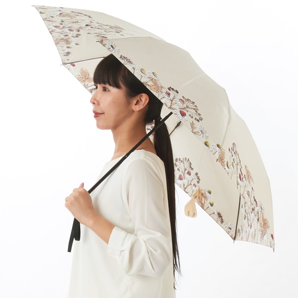 JILL STUART】ボタニカルプリント雨傘（折りたたみ傘） | ジル