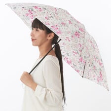 【 JILL STUART】ヴィンテージフラワープリント雨傘（折りたたみ傘）